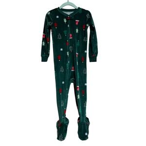 Carters Bedtime Christmas Tree Gift Holiday Footed Pajamas Sleepwear 24‎ Months